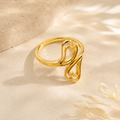 Golden Hour Hearts Adjustable Ring
