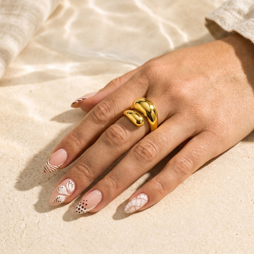 Golden Tide Adjustable Ring