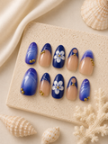Santorini Bloom Press On Nails