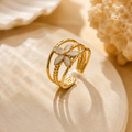 Pearl Bloom Adjustable Ring