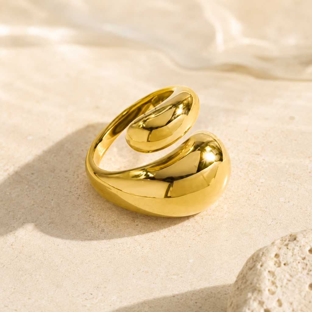 Golden Tide Adjustable Ring