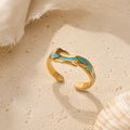 Seafoam Tide Adjustable Ring