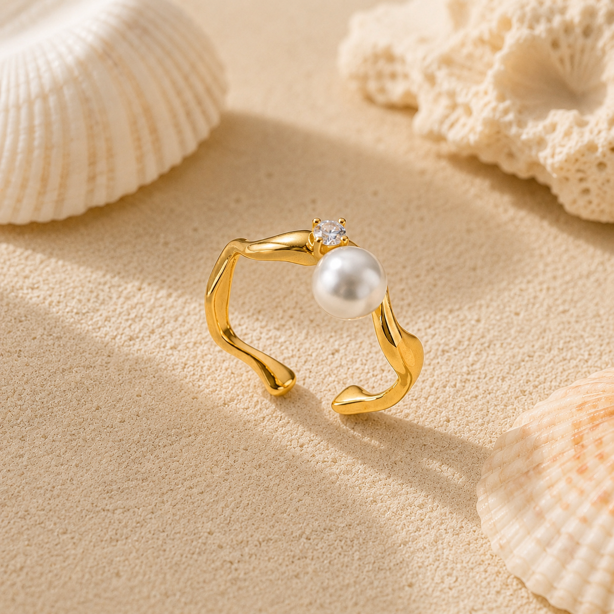 Pearl Cove Adjustable Ring