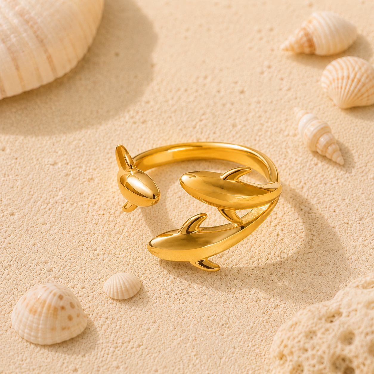 Dolphin Cove Adjustable Ring