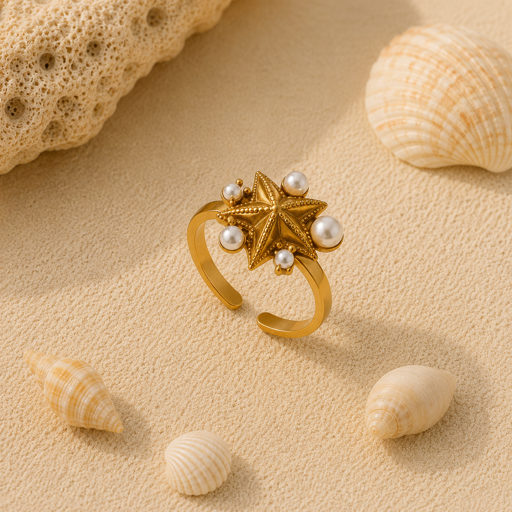 Starlit Reef Adjustable Ring